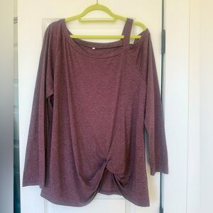 Women's Purple Off-Shoulder Top